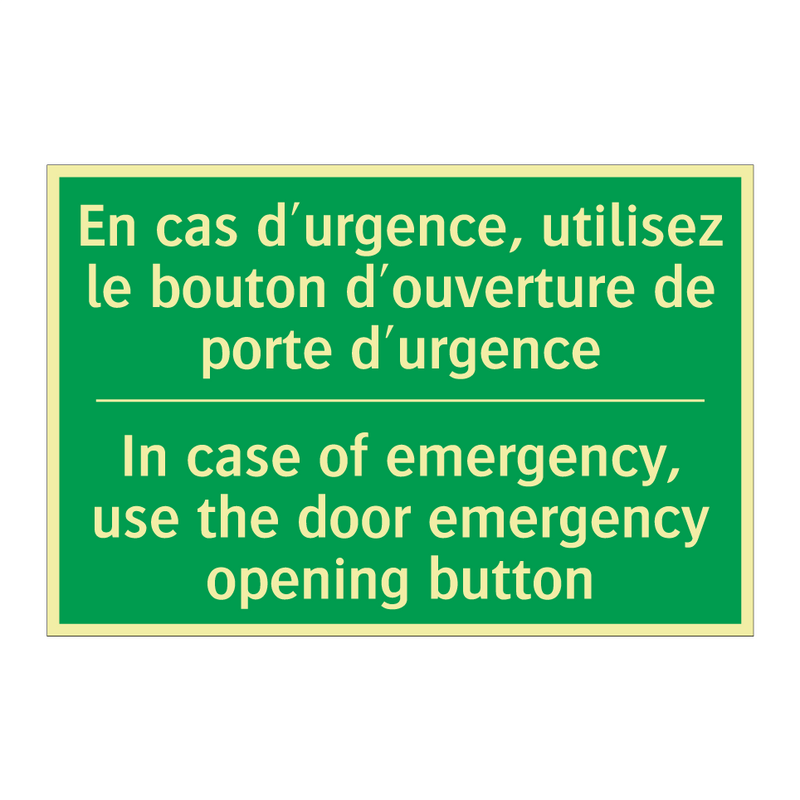 En cas d'urgence, utilisez le /.../ - In case of emergency, use the /.../
