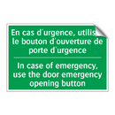 En cas d'urgence, utilisez le /.../ - In case of emergency, use the /.../
