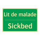 Lit de malade - Sickbed