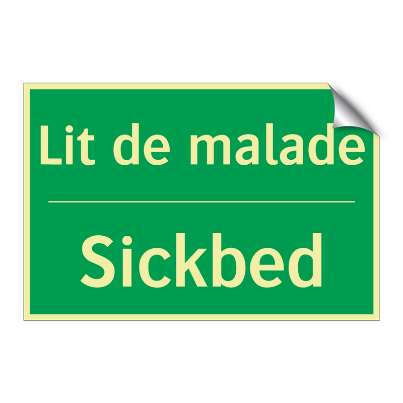 Lit de malade - Sickbed