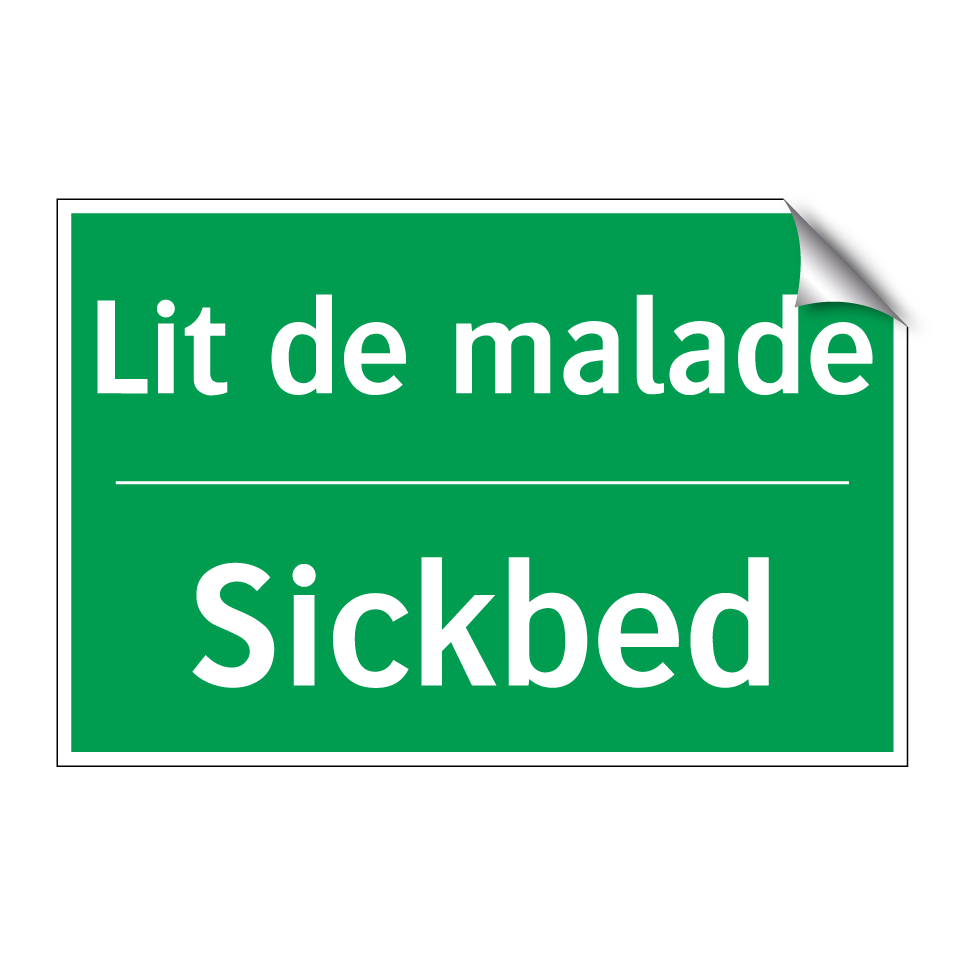 Lit de malade - Sickbed