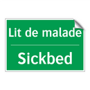 Lit de malade - Sickbed