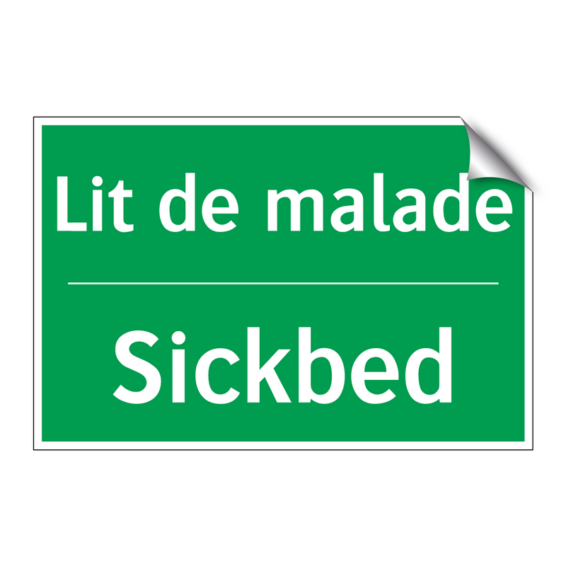 Lit de malade - Sickbed