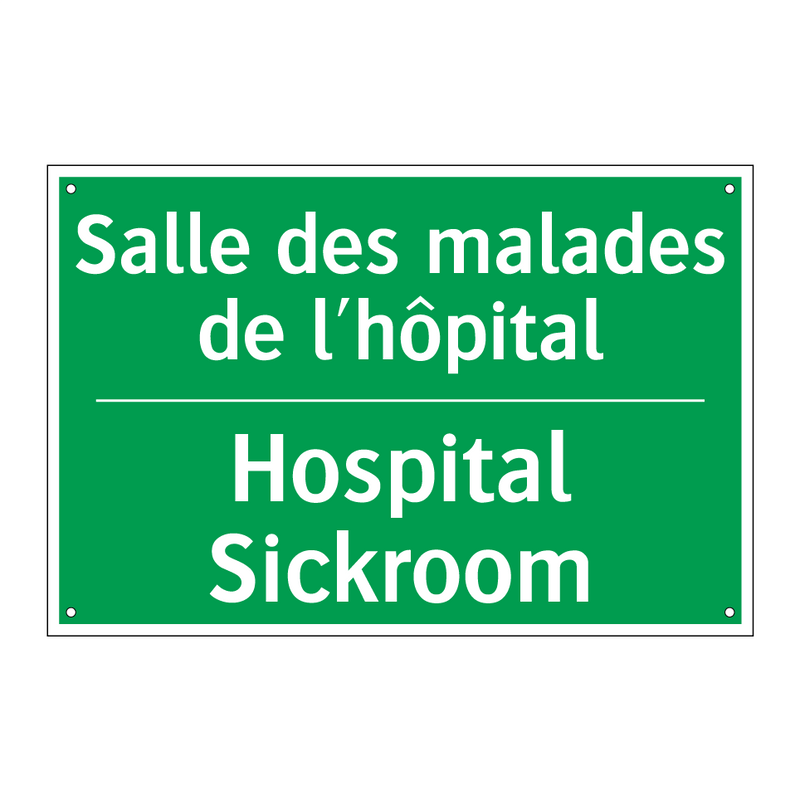 Salle des malades de l'hôpital - Hospital Sickroom