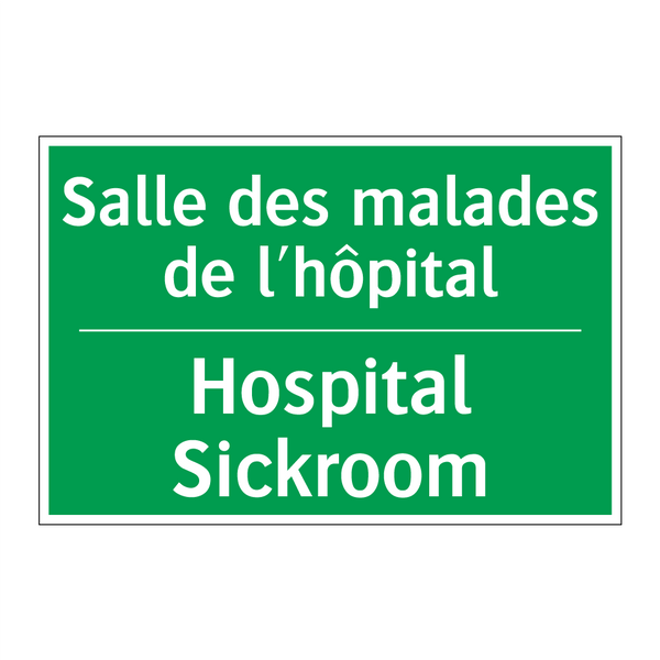 Salle des malades de l'hôpital - Hospital Sickroom