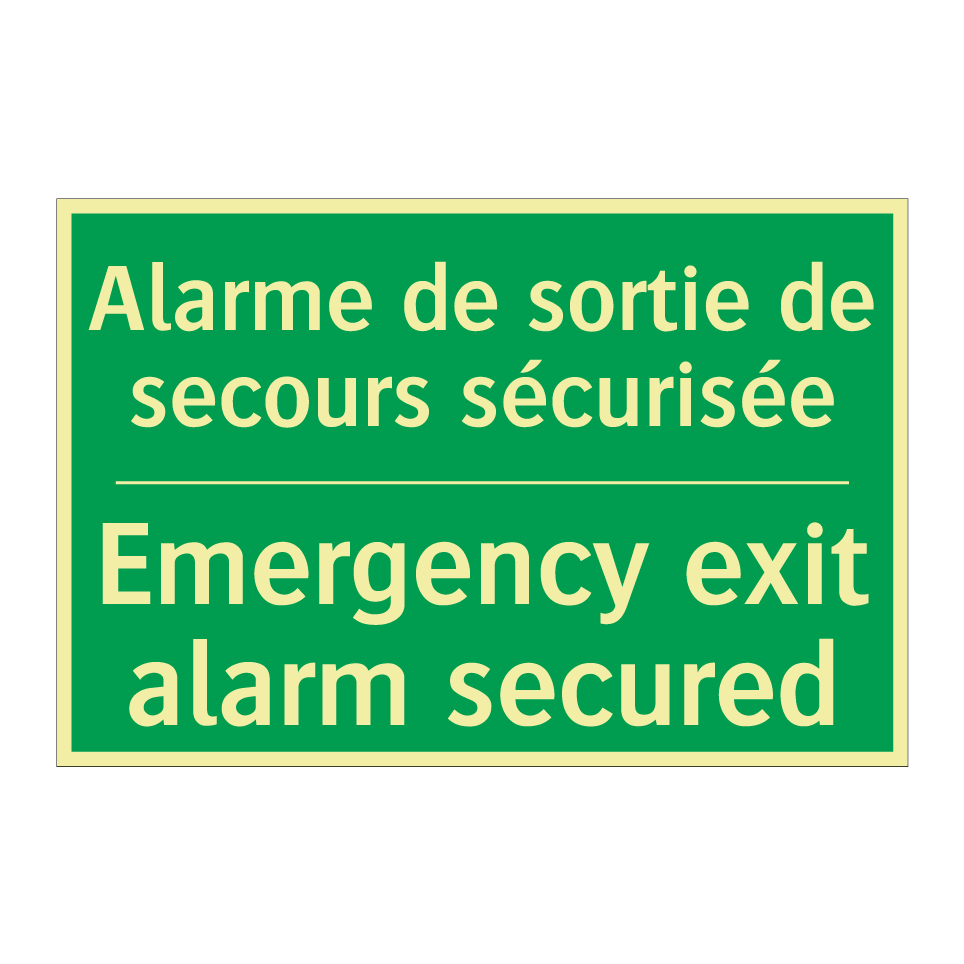 Alarme de sortie de secours sécurisée /.../ - Emergency exit alarm secured