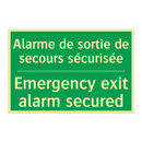 Alarme de sortie de secours sécurisée /.../ - Emergency exit alarm secured