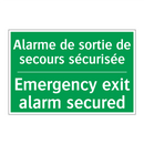 Alarme de sortie de secours sécurisée /.../ - Emergency exit alarm secured
