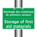 Stockage des matériaux de premiers /.../ - Storage of first aid materials