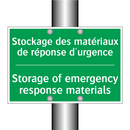 Stockage des matériaux de réponse /.../ - Storage of emergency response /.../