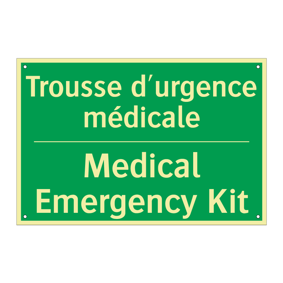 Trousse d'urgence médicale - Medical Emergency Kit