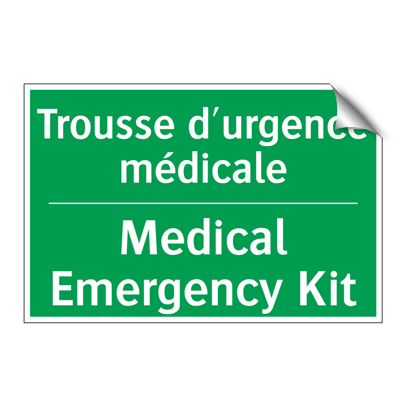 Trousse d'urgence médicale - Medical Emergency Kit