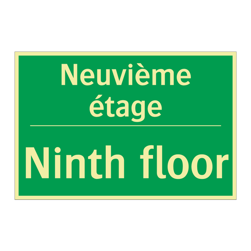 Neuvième étage - Ninth floor