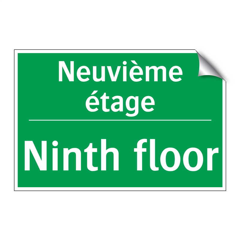 Neuvième étage - Ninth floor