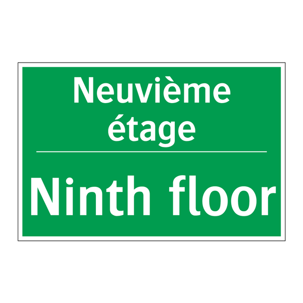 Neuvième étage - Ninth floor