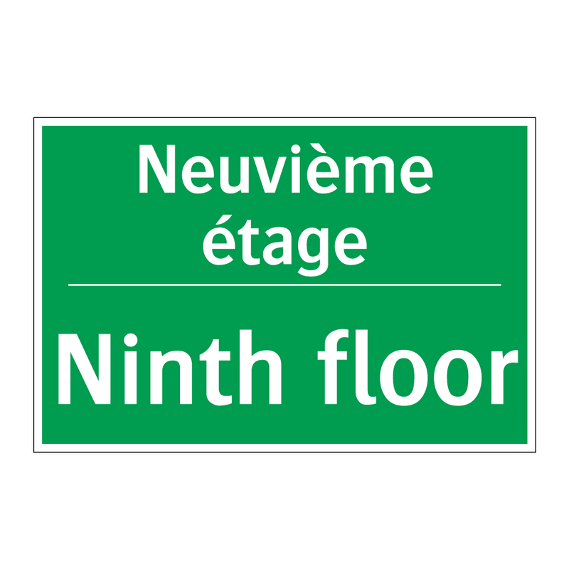Neuvième étage - Ninth floor