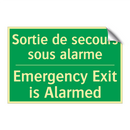 Sortie de secours sous alarme - Emergency Exit is Alarmed