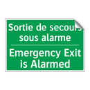 Sortie de secours sous alarme - Emergency Exit is Alarmed