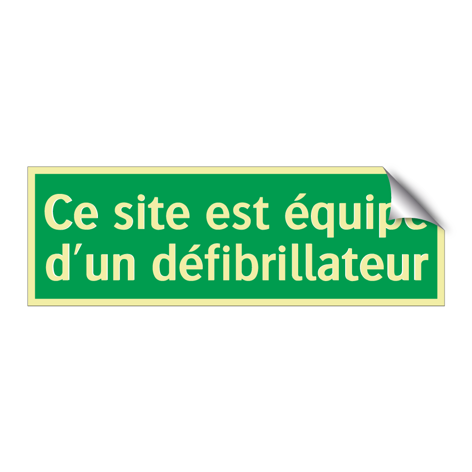 Ce site est équipé d'un défibrillateur