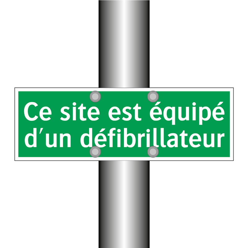 Ce site est équipé d'un défibrillateur