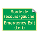 Sortie de secours (gauche) - Emergency Exit (Left)