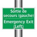 Sortie de secours (gauche) - Emergency Exit (Left)