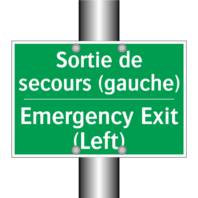 Sortie de secours (gauche) - Emergency Exit (Left)
