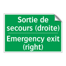 Sortie de secours (droite) - Emergency exit (right)