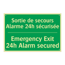 Sortie de secours Alarme 24h sécurisée /.../ - Emergency Exit 24h Alarm secured /.../