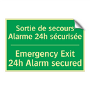 Sortie de secours Alarme 24h sécurisée /.../ - Emergency Exit 24h Alarm secured /.../