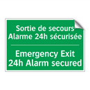 Sortie de secours Alarme 24h sécurisée /.../ - Emergency Exit 24h Alarm secured /.../