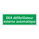 DEA défibrillateur externe automatique