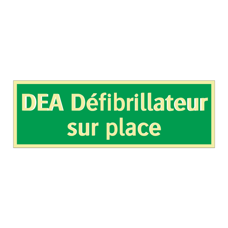 DEA Défibrillateur sur place