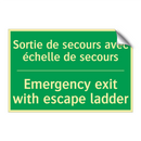 Sortie de secours avec échelle /.../ - Emergency exit with escape ladder /.../