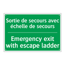 Sortie de secours avec échelle /.../ - Emergency exit with escape ladder /.../