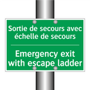 Sortie de secours avec échelle /.../ - Emergency exit with escape ladder /.../