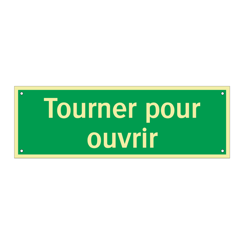 Tourner pour ouvrir