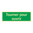 Tourner pour ouvrir