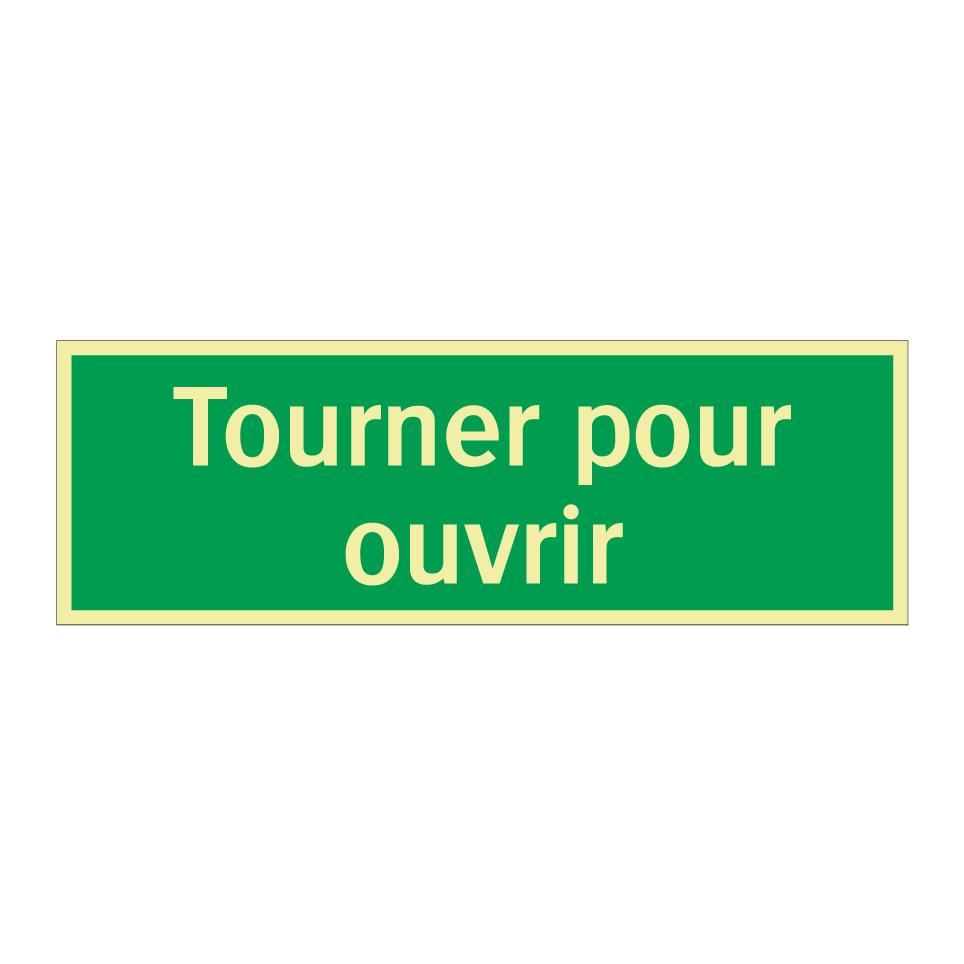 Tourner pour ouvrir