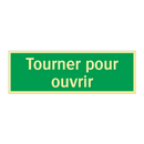 Tourner pour ouvrir