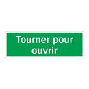 Tourner pour ouvrir