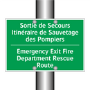 Sortie de Secours Itinéraire de /.../ - Emergency Exit Fire Department /.../