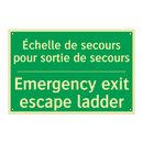 Échelle de secours pour sortie /.../ - Emergency exit escape ladder