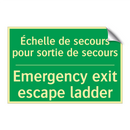 Échelle de secours pour sortie /.../ - Emergency exit escape ladder