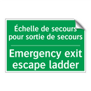 Échelle de secours pour sortie /.../ - Emergency exit escape ladder