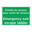 Échelle de secours pour sortie /.../ - Emergency exit escape ladder
