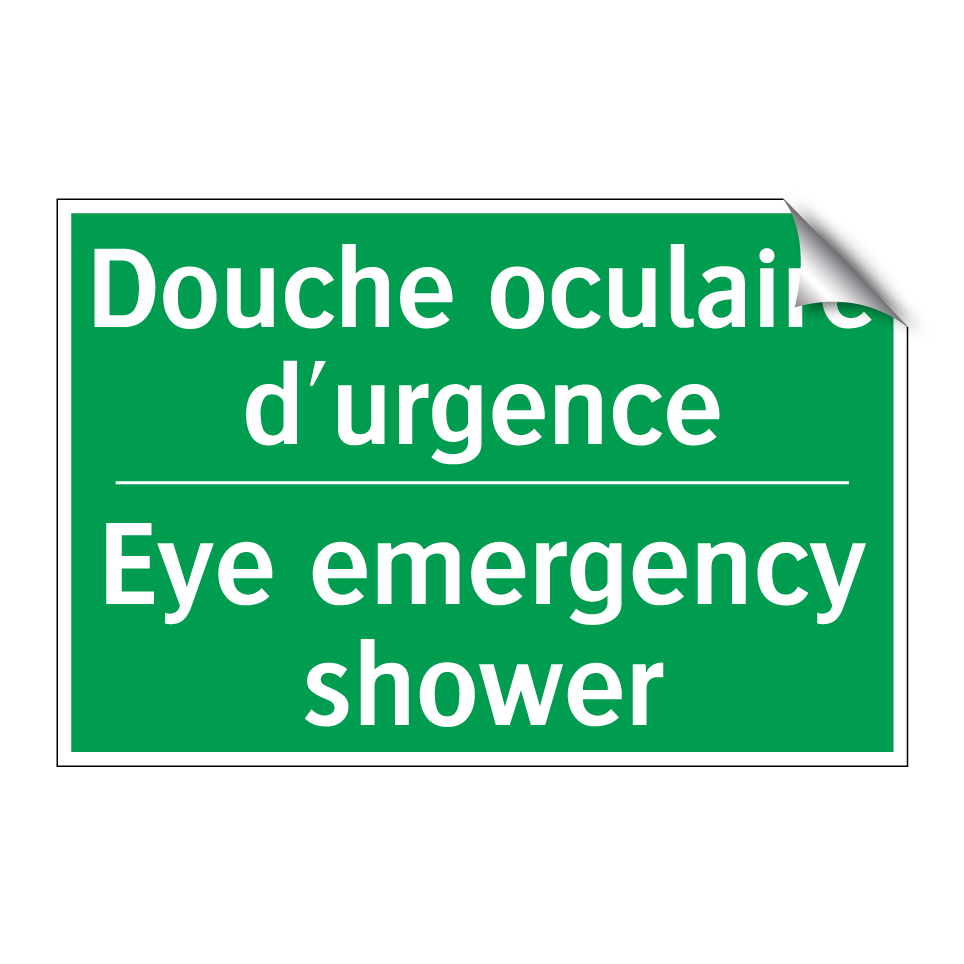Douche oculaire d'urgence - Eye emergency shower