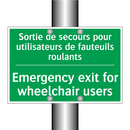 Sortie de secours pour utilisateurs /.../ - Emergency exit for wheelchair /.../