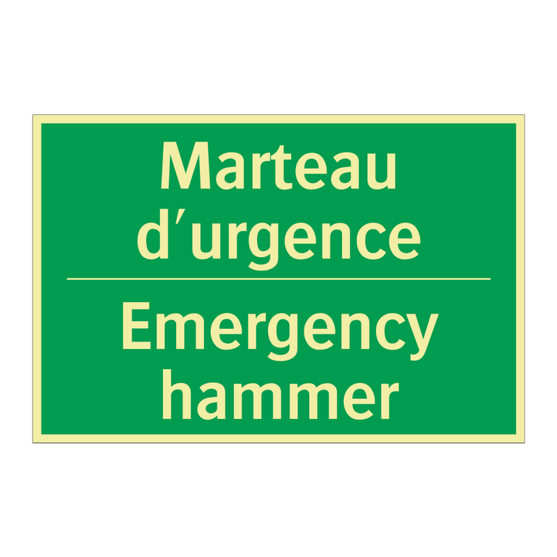 Marteau d'urgence - Emergency hammer