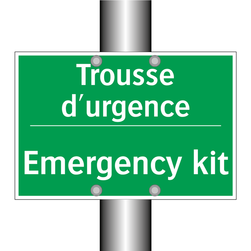 Trousse d'urgence - Emergency kit